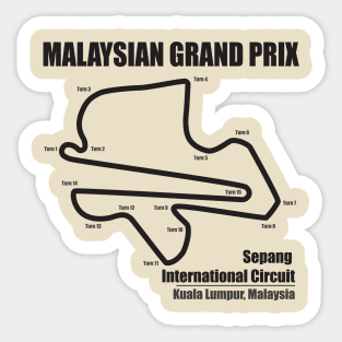 Malaysian Grand Prix LS Sticker